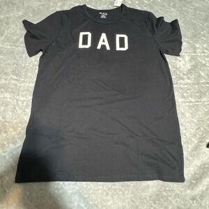 Mens Matching Family Dad Graphic Tee - Black size medium